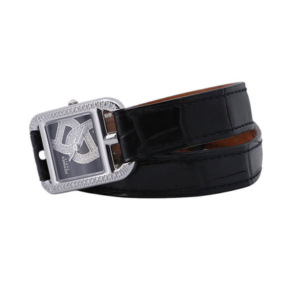 Hermes Cape Cod Double Tour Chaine D'ancre Diamond Bezel Watch Black Dial — view 5