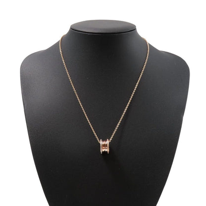 Bvlgari Necklace Diamond 18k Pink Gold 18k White — view 4