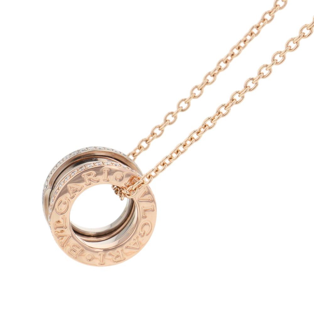 Bvlgari Necklace Diamond 18k Pink Gold 18k White — view 2