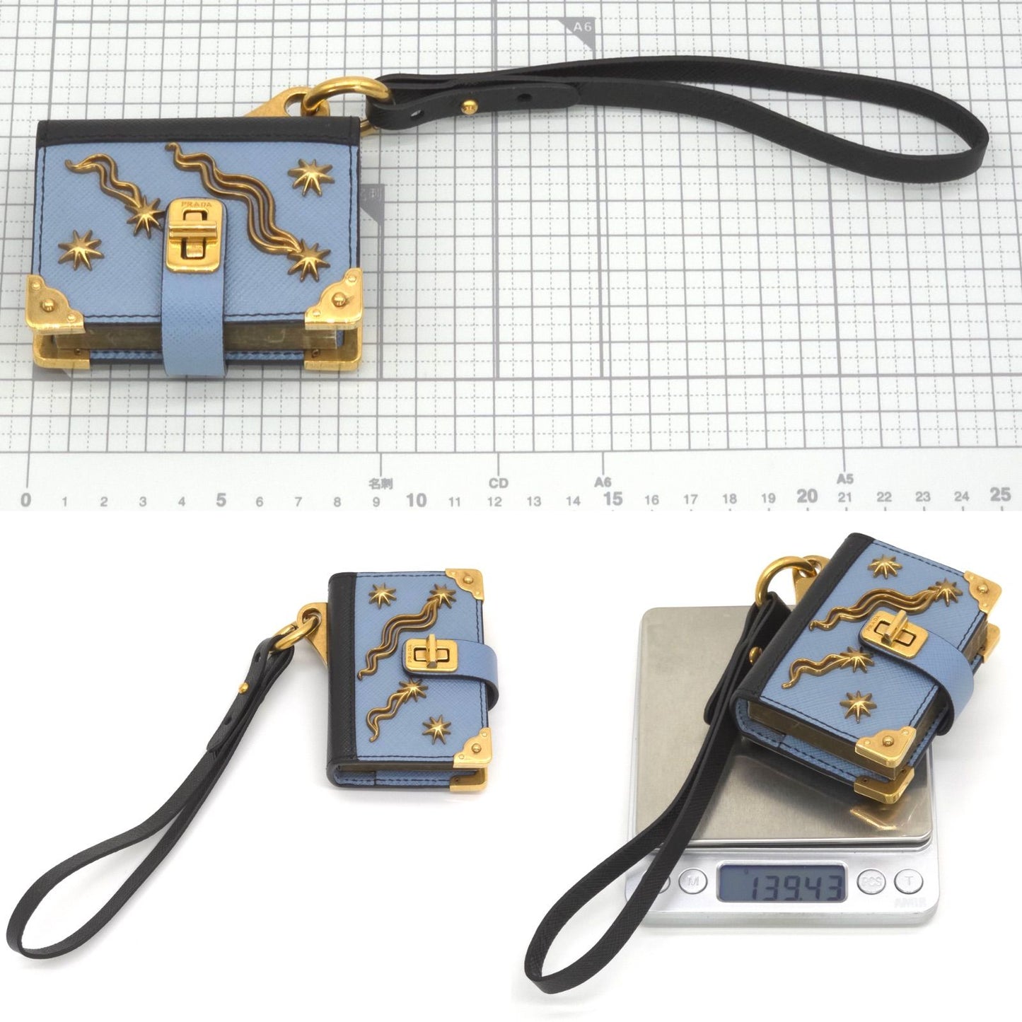 Prada Trick Cahier Mini Book Handbag Charm — view 9