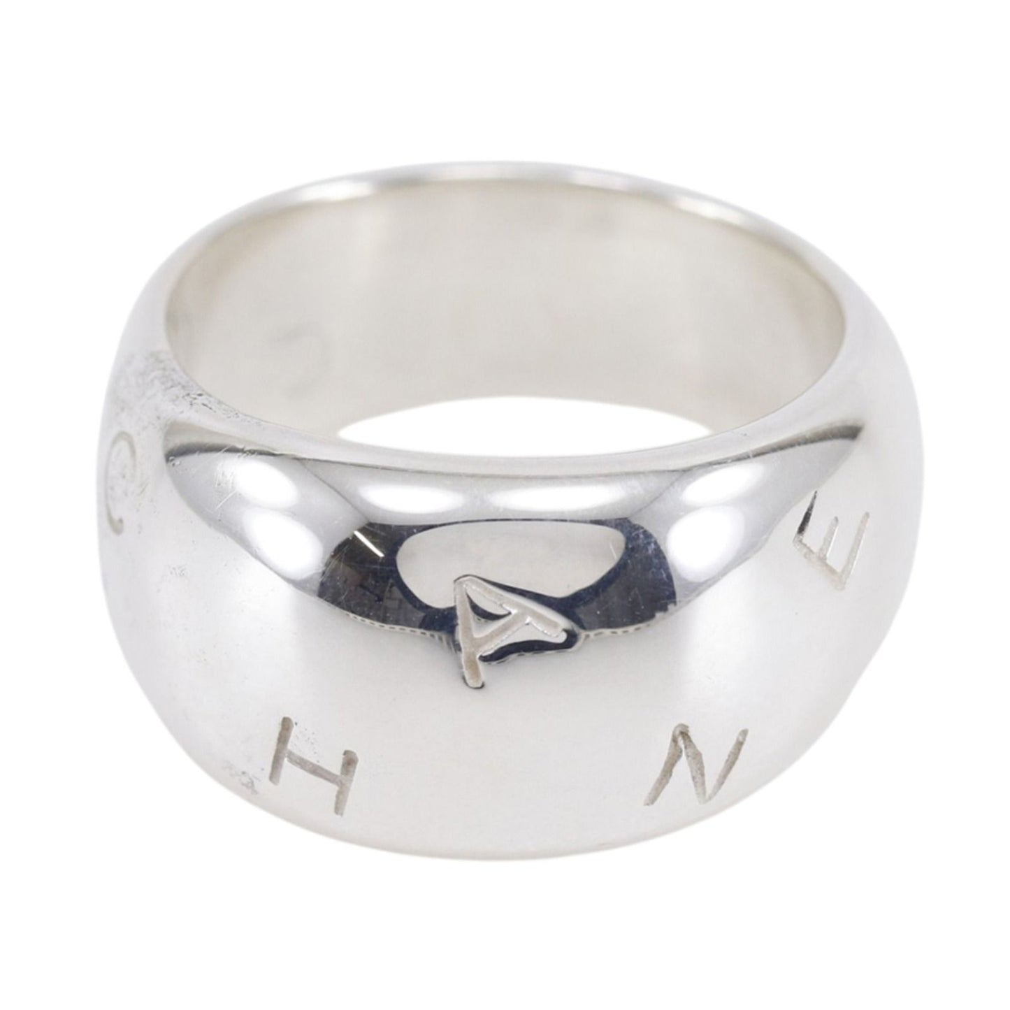 Chanel Vintage 925 Sterling Silver Ring