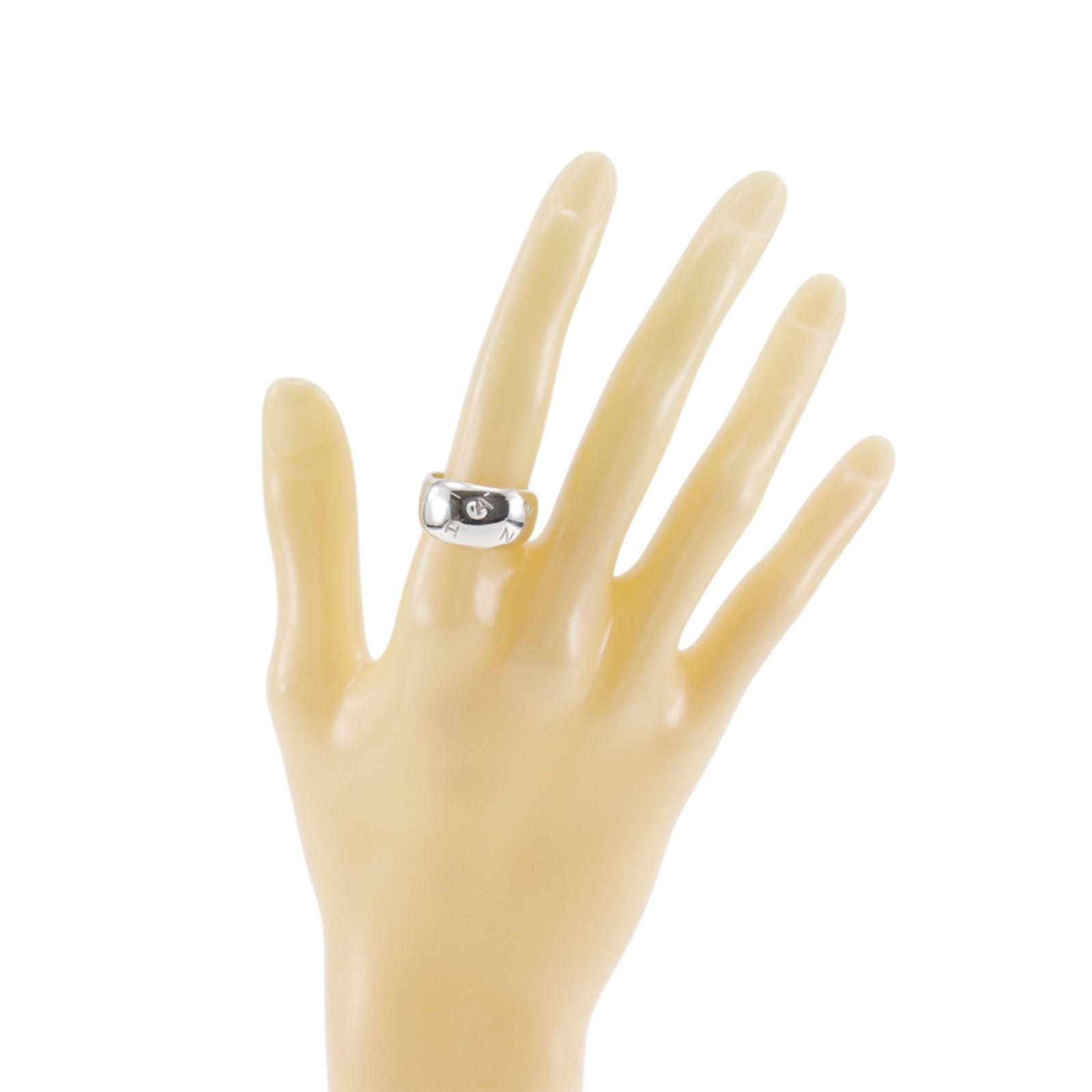 Chanel Vintage 925 Sterling Silver Ring — view 2