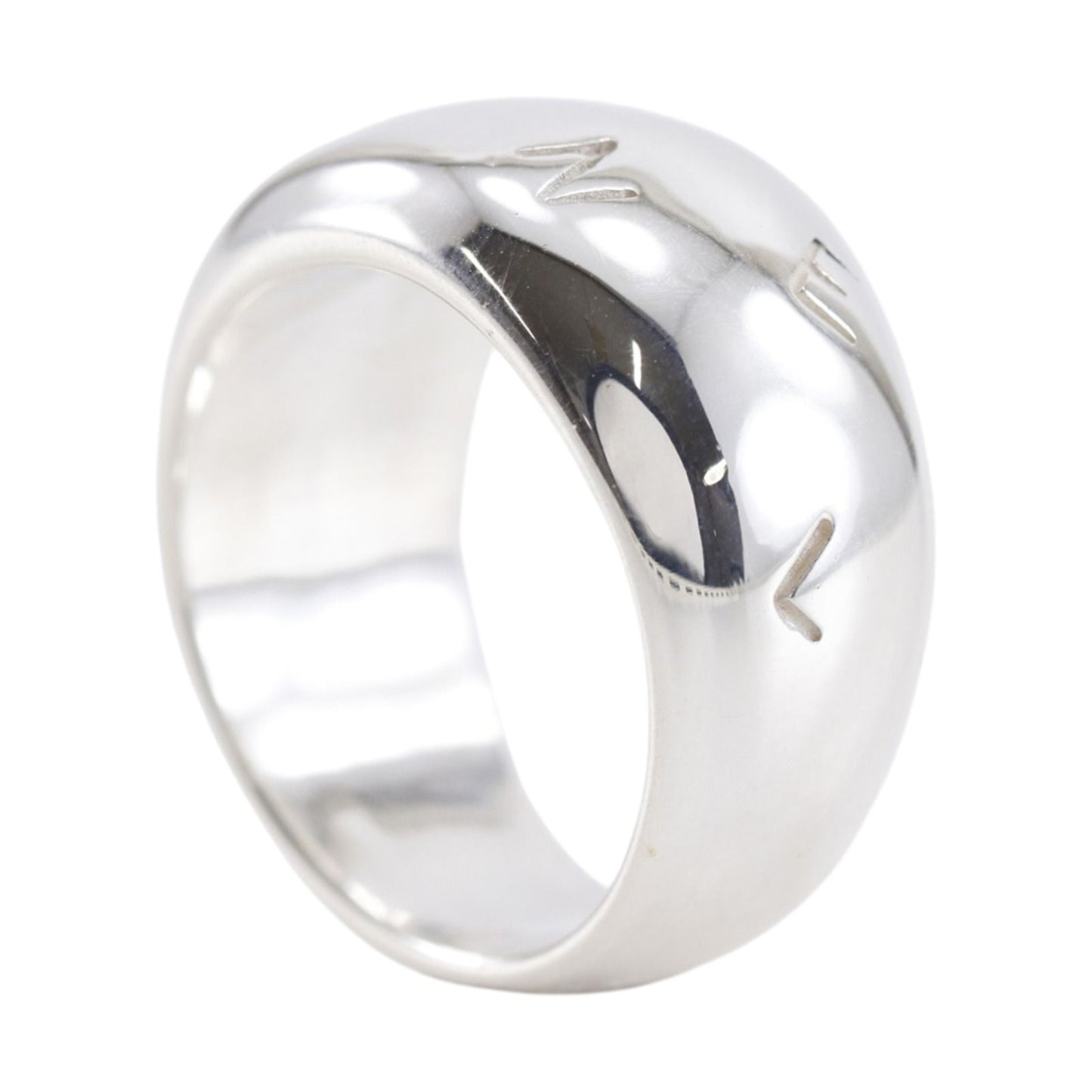 Chanel Vintage 925 Sterling Silver Ring — view 3