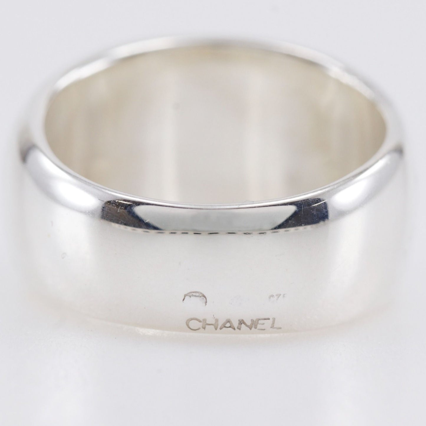 Chanel Vintage 925 Sterling Silver Ring — view 5