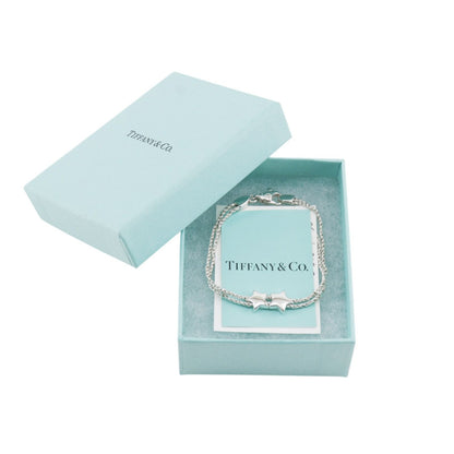 Tiffany & Co Star Double Rope Vintage 925 Sterling Silver Bracelet — view 7