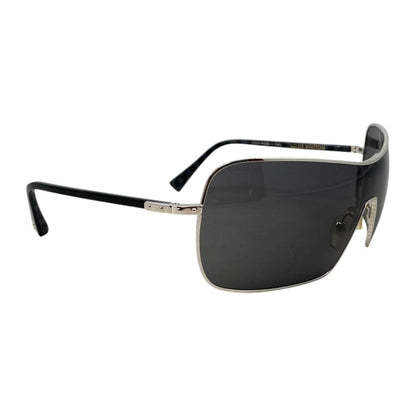 Louis Vuitton Sunglasses Conspiration Mask Homme LV Logo Black Silver Eyewear — view 2