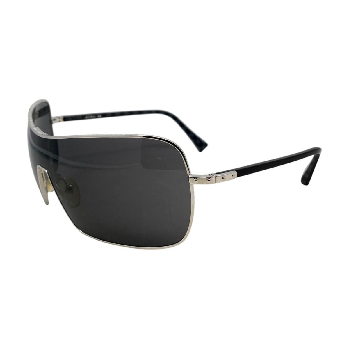 Louis Vuitton Sunglasses Conspiration Mask Homme LV Logo Black Silver Eyewear