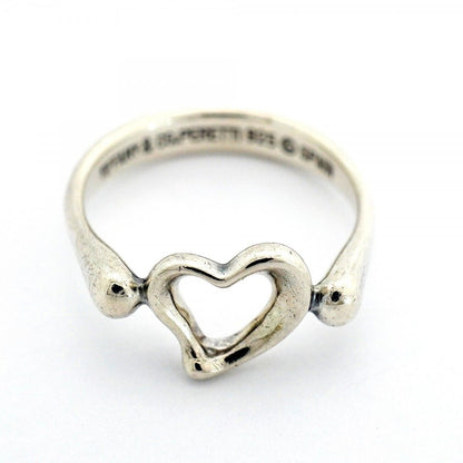 Tiffany & Co Ring Open Heart 925 Sterling Silver — view 3