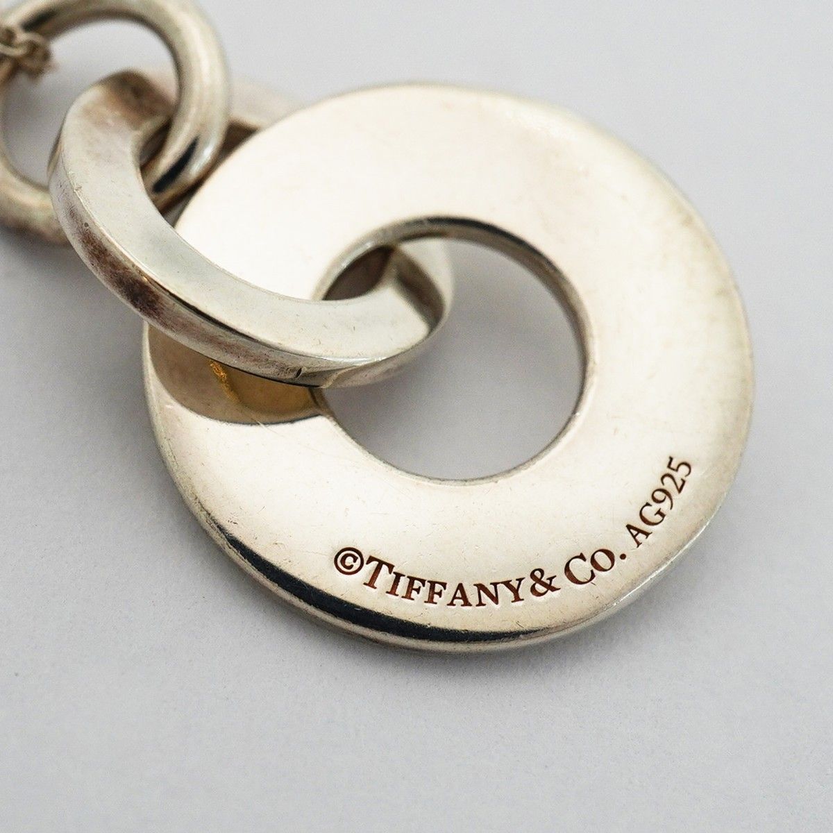 Tiffany & Co Necklace Interlocking Drop Round — view 6