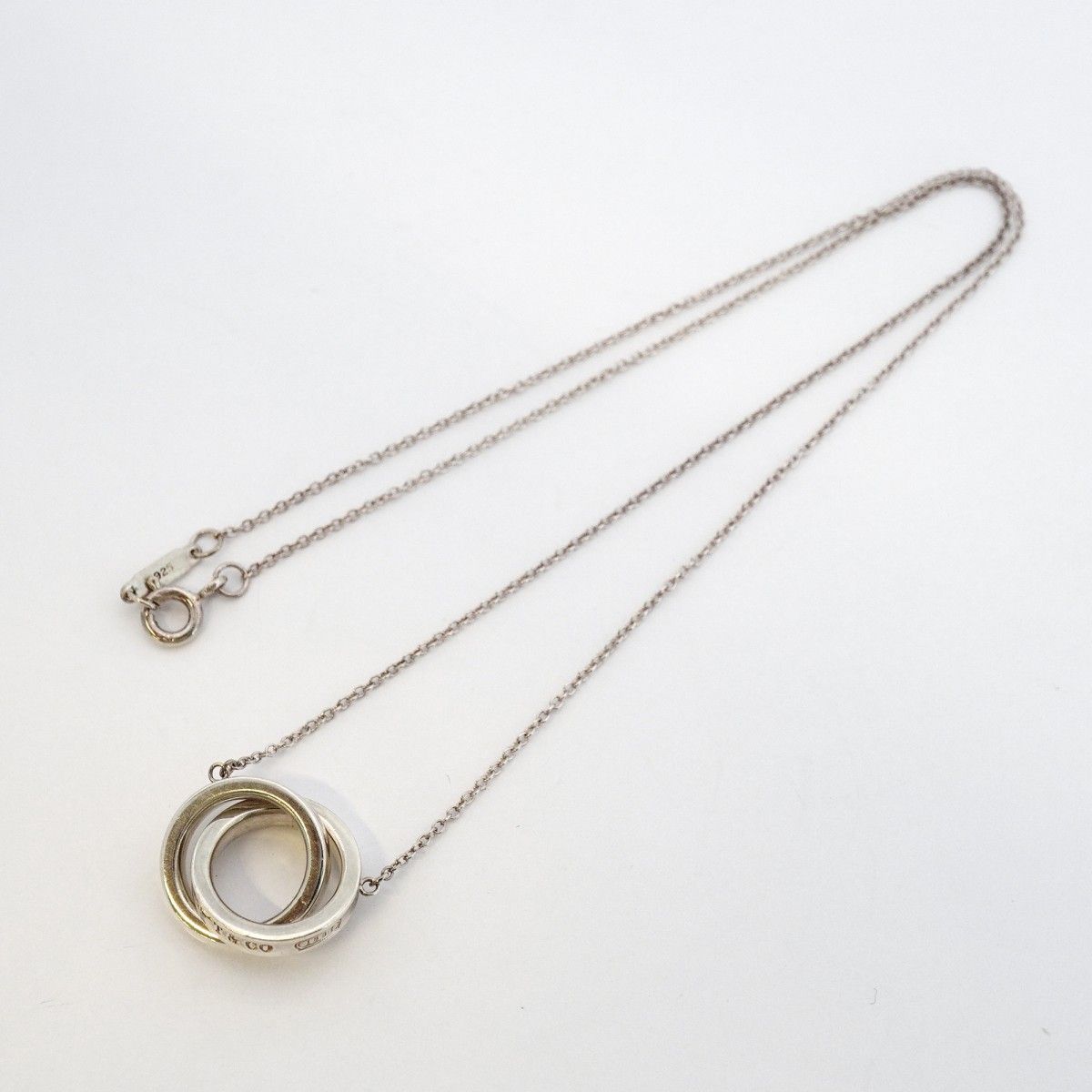 Tiffany & Co Necklace Interlocking Silver — view 3