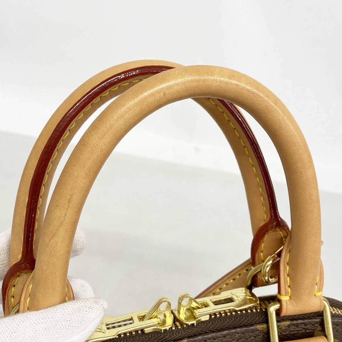 Louis Vuitton Handbag Monogram Alma BB Brown 2-Way — view 8