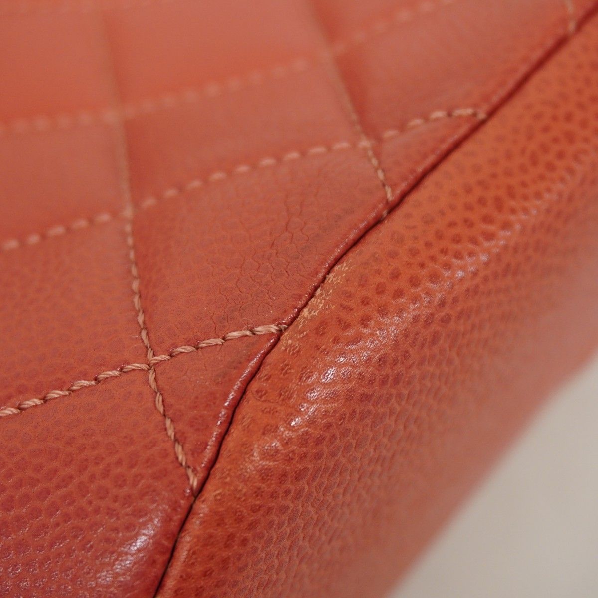 Chanel Tote Quilted Caviar Leather Pink Silver — view 6