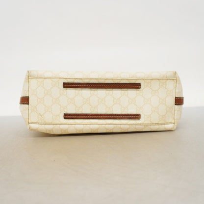 Gucci Tote GG Supreme White Brown Gold — view 3