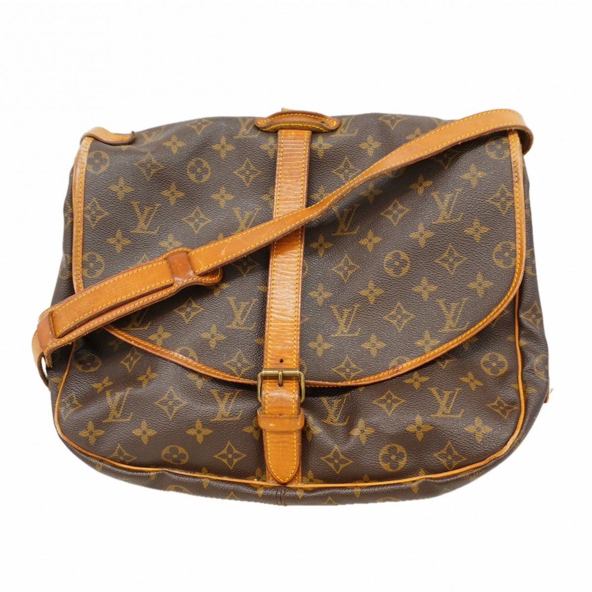 Louis Vuitton Shoulder Bag Monogram Saumur 35 Brown