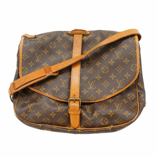 Louis Vuitton Shoulder Bag Monogram Saumur 35 Brown