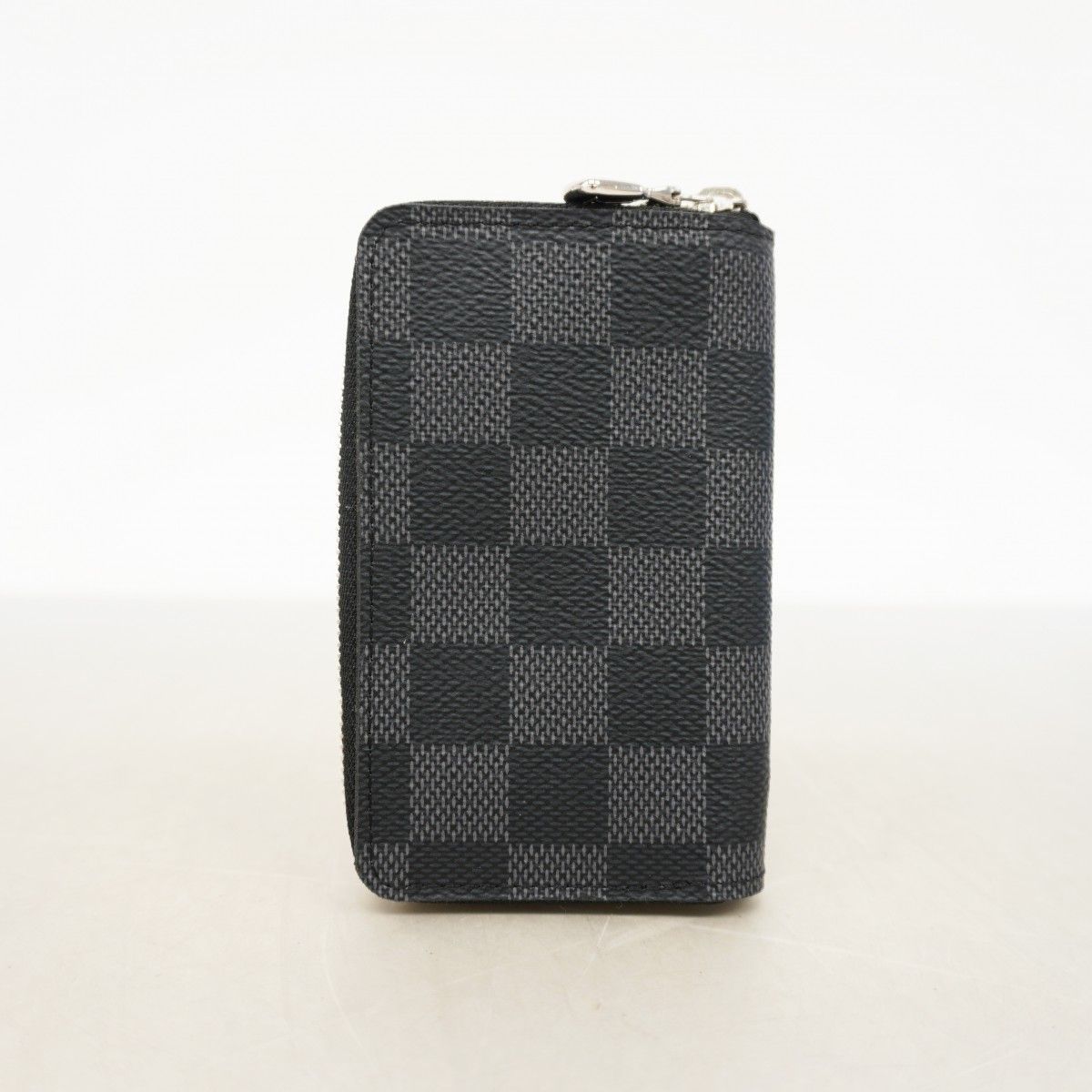 Louis Vuitton Coin Case Damier Graphite Zippy Purse Gray Black — view 6