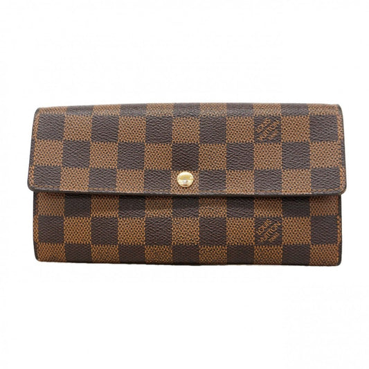 Louis Vuitton Wallet Damier Portefeuille Sarah Ebene