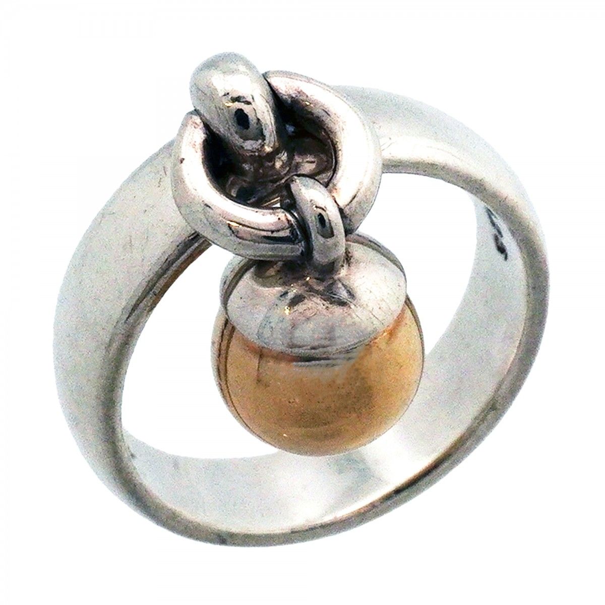 Tiffany & Co Ring Door Knock 18k Yellow Gold 925 Sterling Silver