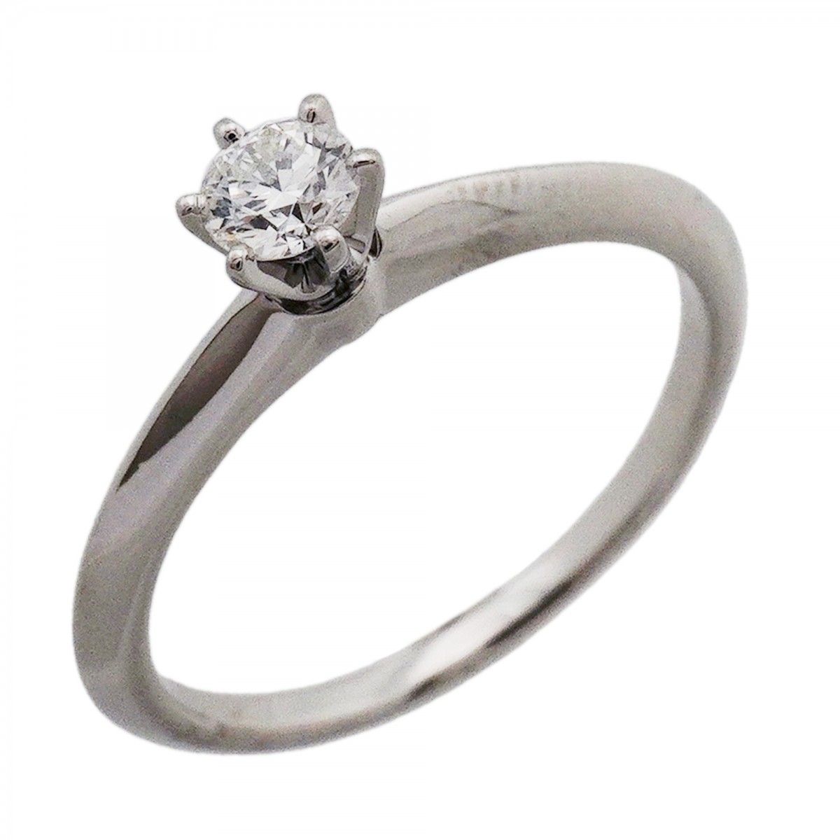 Tiffany & Co Ring Solitaire Platinum Diamond