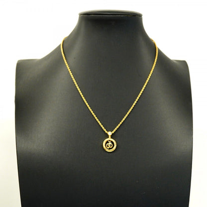 Dior Necklace CD Logo Gold Plated Rhinestone — view 5