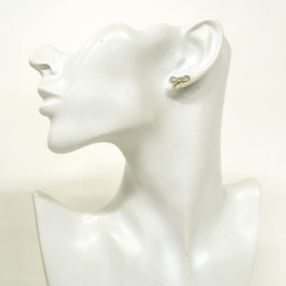 Tiffany & Co Earrings Bow Ribbon Silver — view 6
