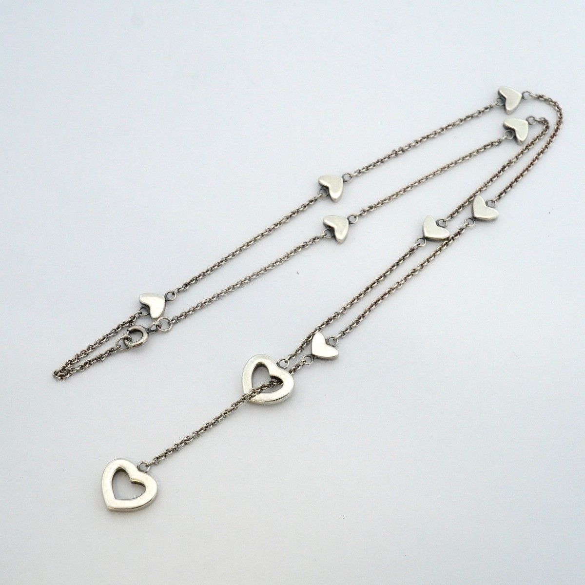 Tiffany & Co Necklace Heart Link Lariat Silver — view 3