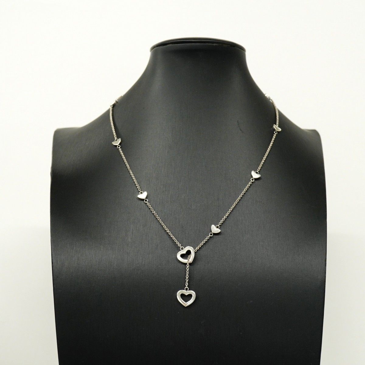 Tiffany & Co Necklace Heart Link Lariat Silver — view 6