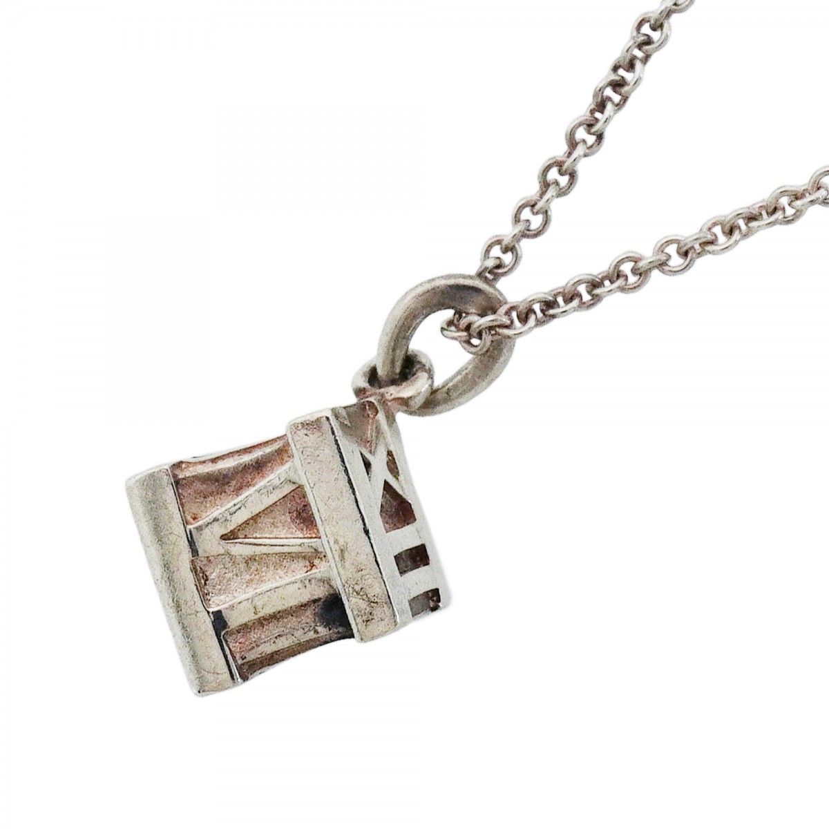 Tiffany & Co Necklace Atlas Cube Silver
