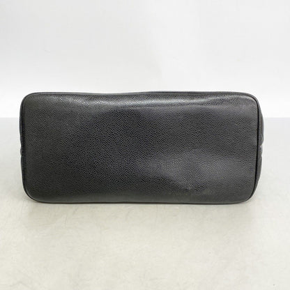 Chanel Tote Reissue Caviar Leather Black Silver — view 3