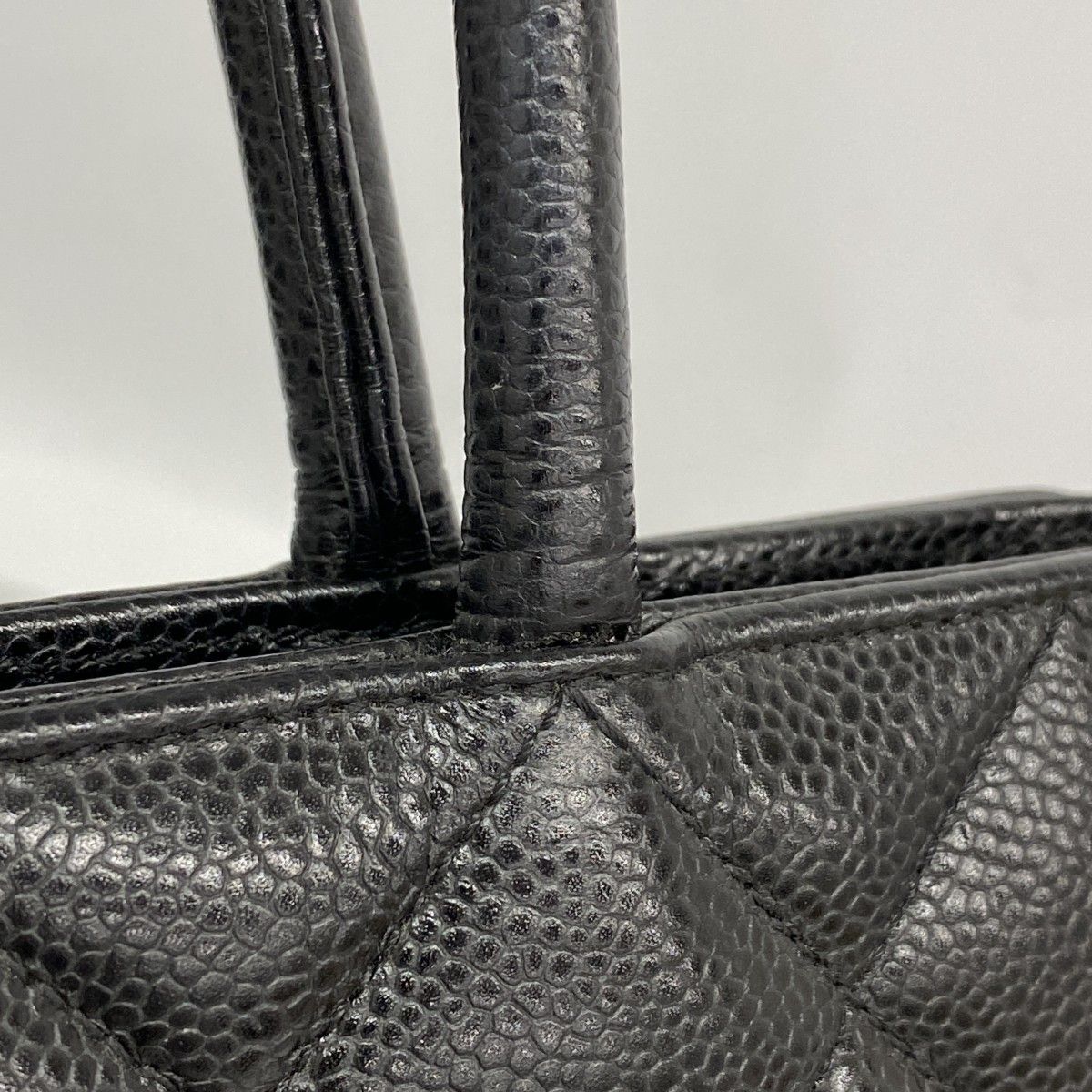 Chanel Tote Reissue Caviar Leather Black Silver — view 8