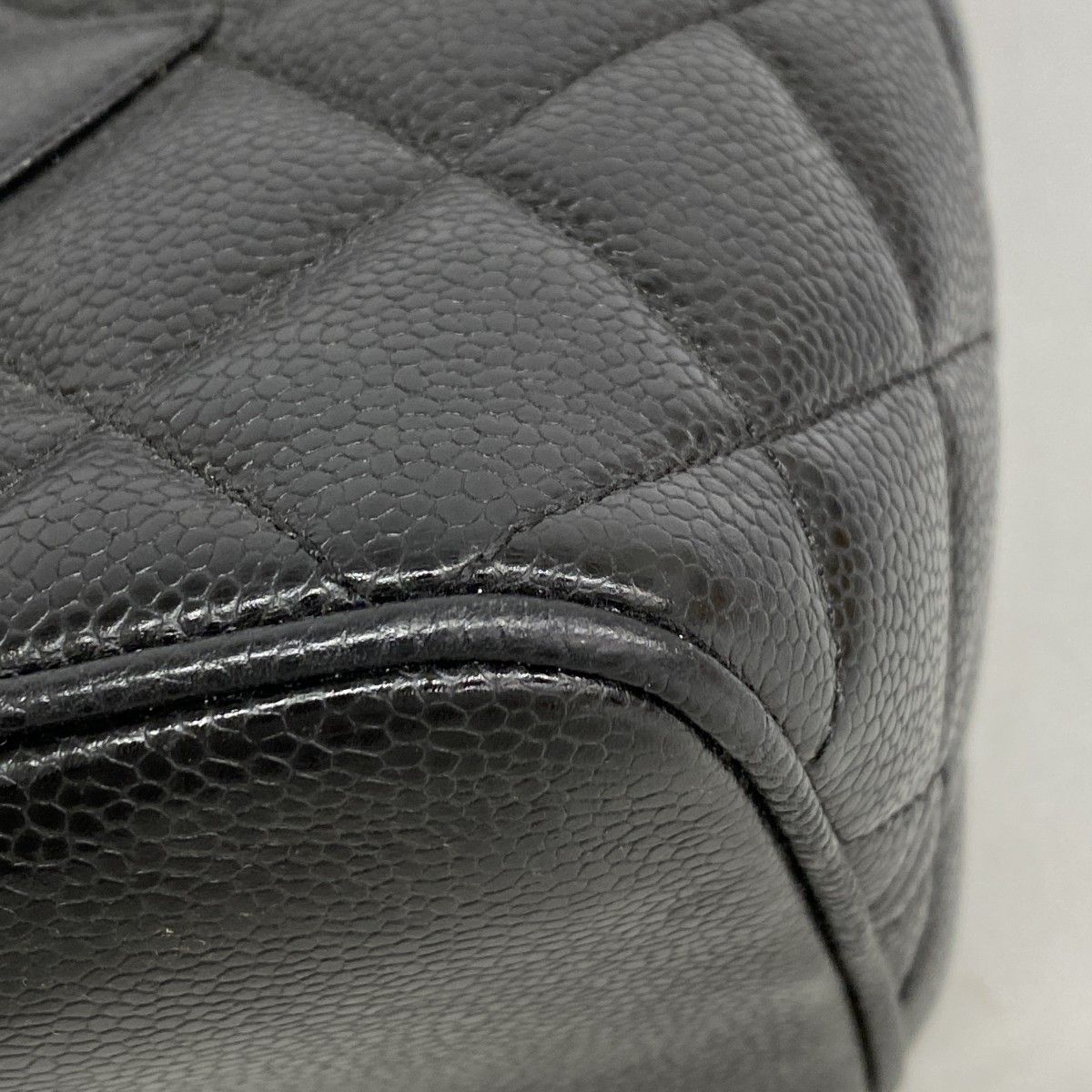 Chanel Tote Reissue Caviar Leather Black Silver — view 6
