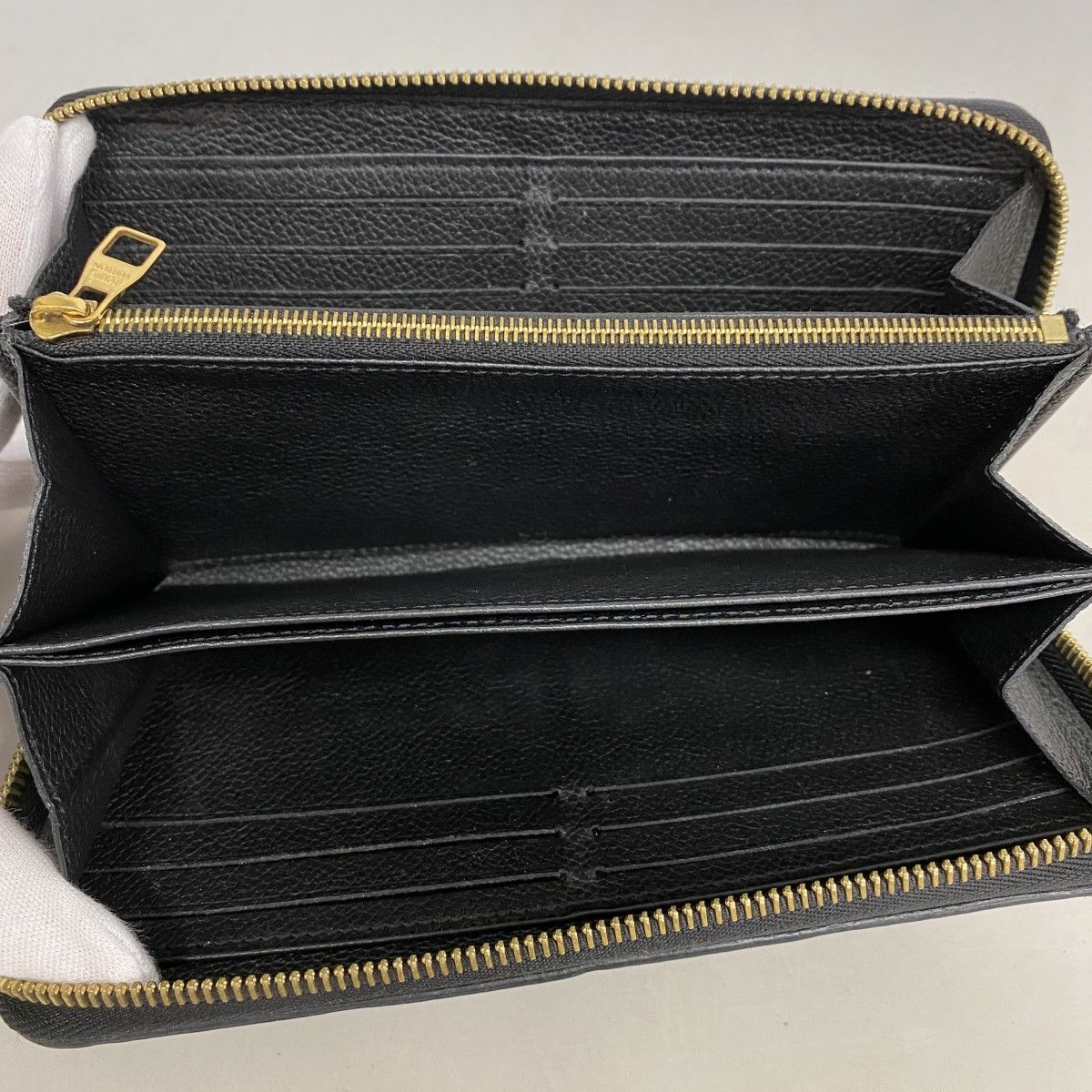 Louis Vuitton Wallet Monogram Empreinte Zippy Noir — view 3