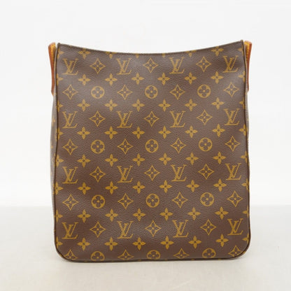 Louis Vuitton Shoulder Bag Monogram Looping GM Brown — view 9