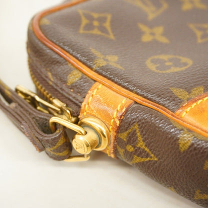 Louis Vuitton Clutch Monogram Marly Dragonne PM Brown — view 6