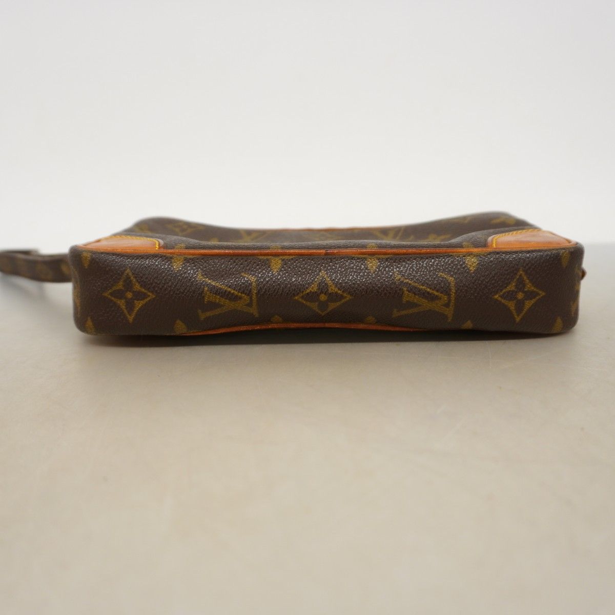 Louis Vuitton Clutch Monogram Marly Dragonne PM Brown — view 3