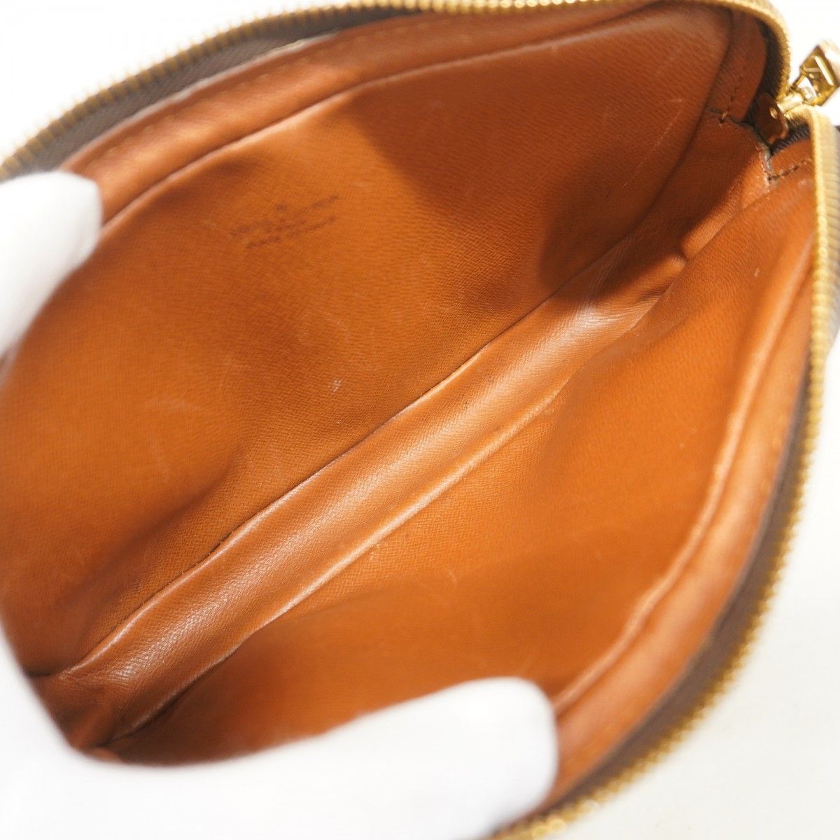 Louis Vuitton Clutch Monogram Marly Dragonne PM Brown — view 4