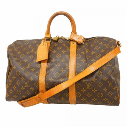 Louis Vuitton Boston Bag Monogram Keepall Bandouliere 45 Brown