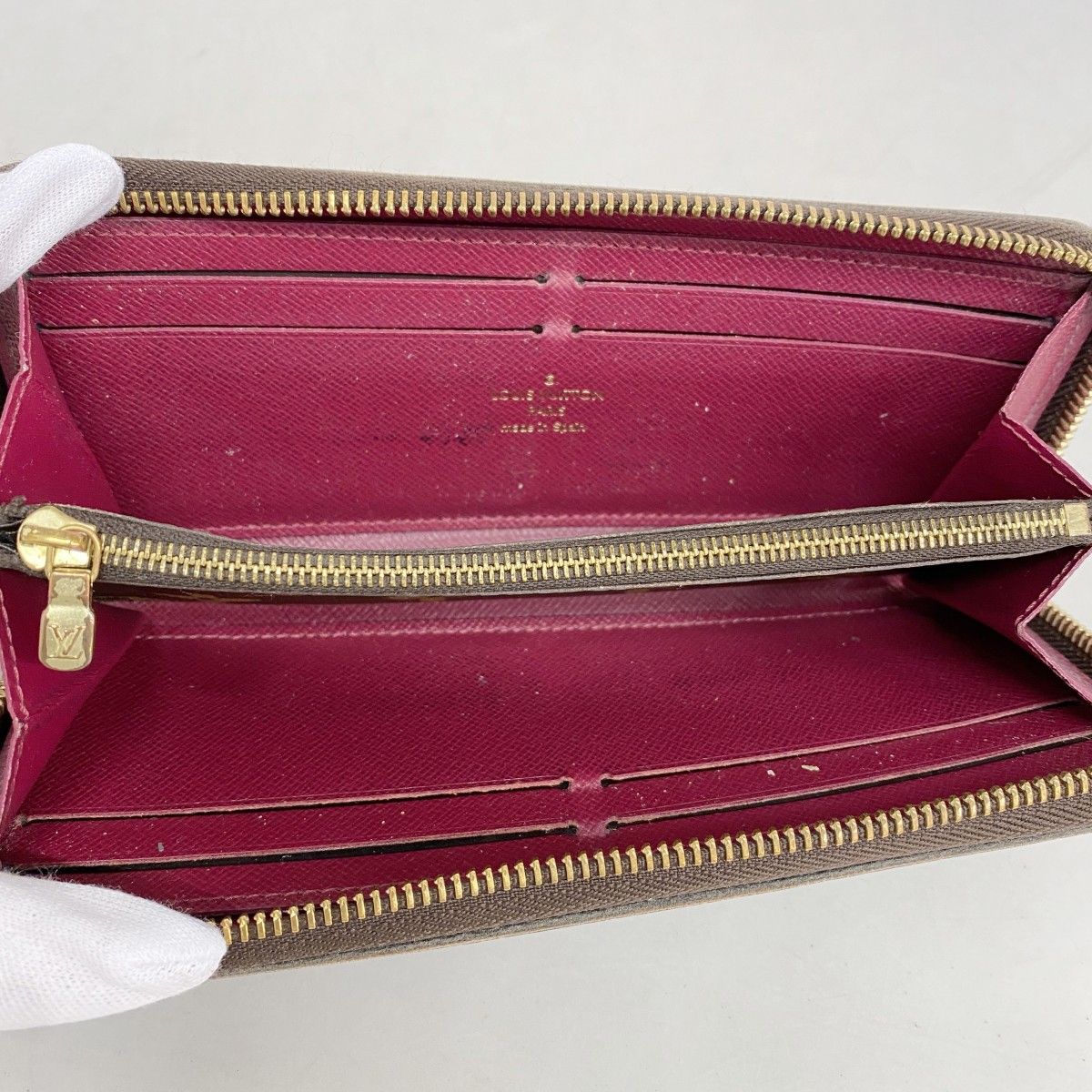 Louis Vuitton Wallet Monogram Portefeuille Clemence Fuchsia — view 3