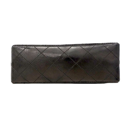 Chanel Shoulder Bag Mini Quilted Patent Leather Black Gold — view 3
