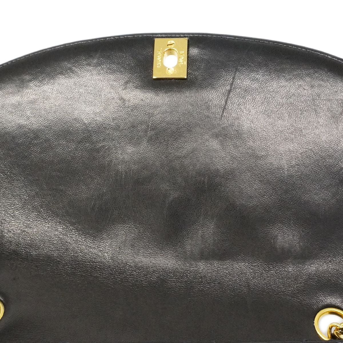 Chanel Shoulder Bag Diana Lambskin Black Gold — view 8
