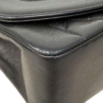 Chanel Shoulder Bag Diana Lambskin Black Gold — view 6