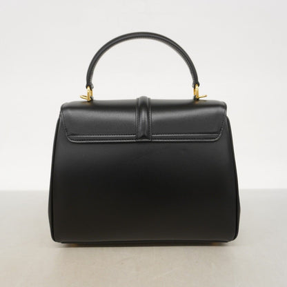 Celine Handbag Seise Leather Black Gold 2-Way — view 8
