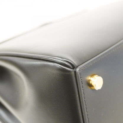 Celine Handbag Seise Leather Black Gold 2-Way — view 6