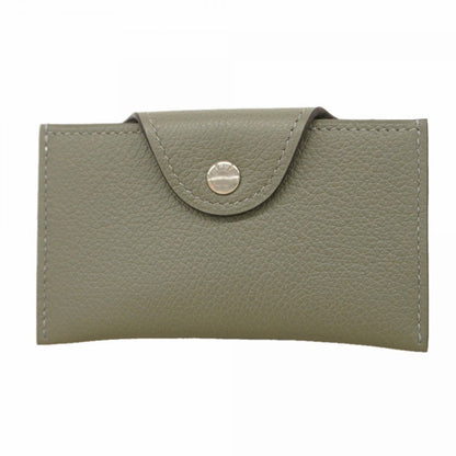 Hermes Card Case Illiade Color Grimeia Silver