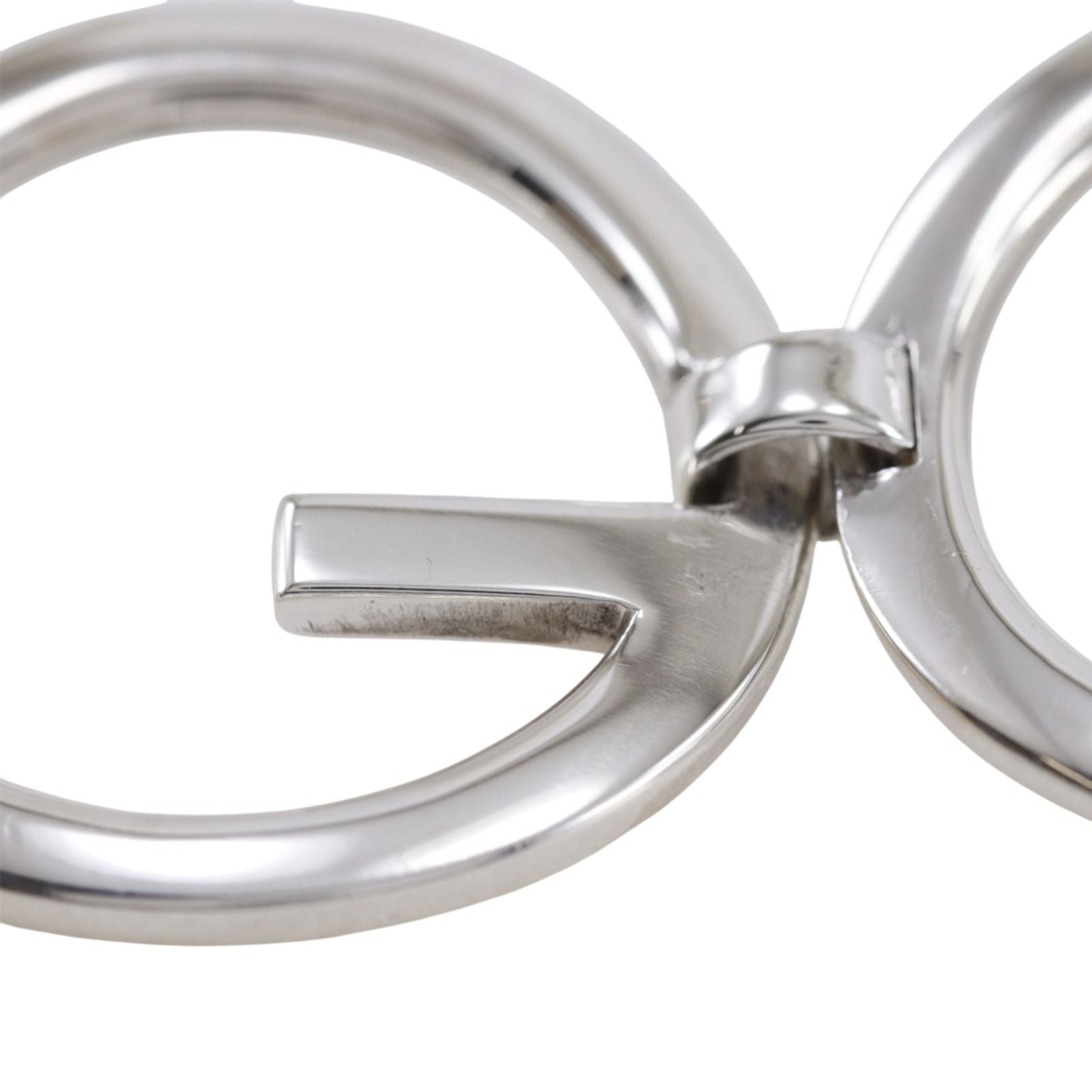 Gucci Logo Circle 925 Sterling Silver Bracelet — view 9
