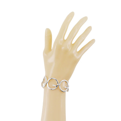 Gucci Logo Circle 925 Sterling Silver Bracelet — view 2