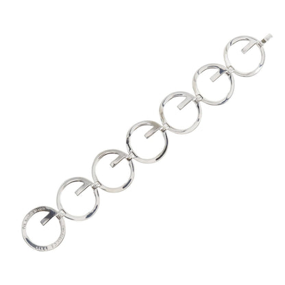 Gucci Logo Circle 925 Sterling Silver Bracelet — view 4