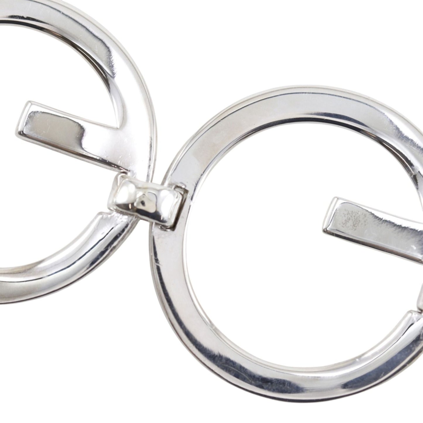 Gucci Logo Circle 925 Sterling Silver Bracelet — view 7