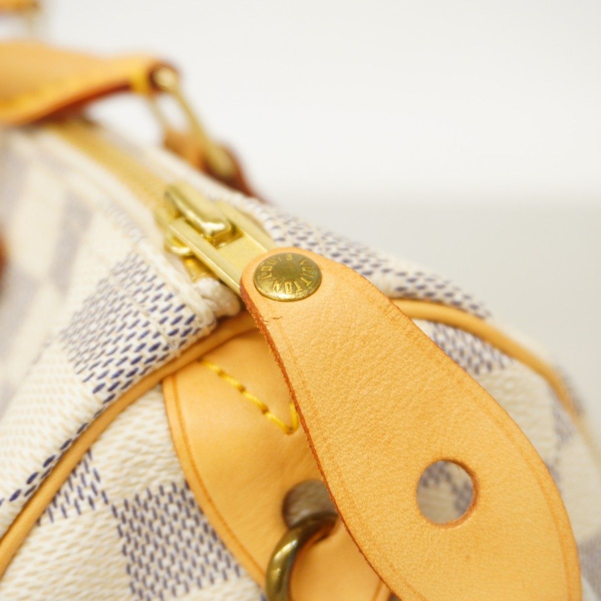 Louis Vuitton Handbag Damier Azur Speedy 25 White — view 7