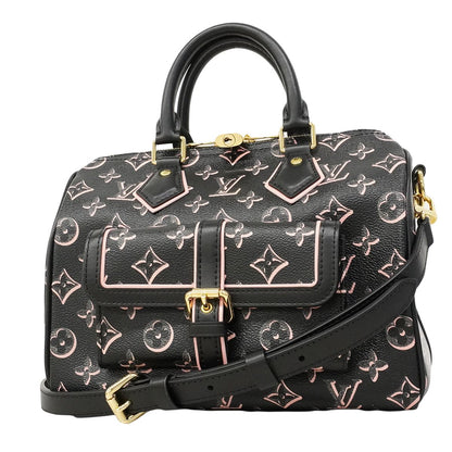 Louis Vuitton Handbag Monogram Four Forever Speedy N'driere 25 Noir 2-Way